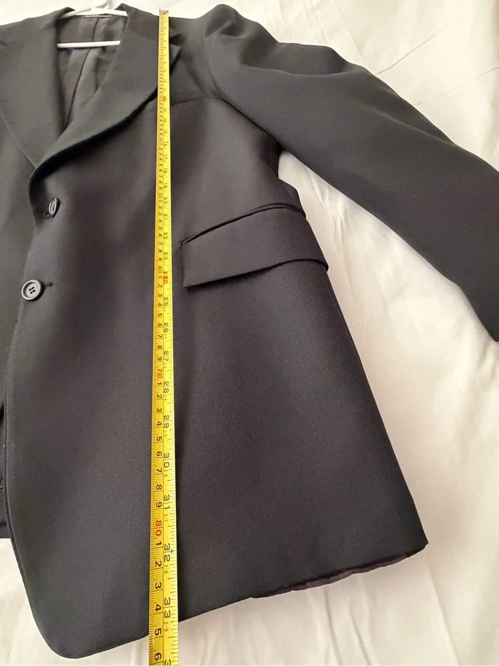 Beallpark Imperial Mens Black Blazer Jacket 2-Button Notch Lapel (A661)